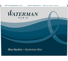 WATERMAN Tintenpatronen blau/schwarz 8 Stck, S0110910