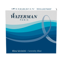 WATERMAN Tintenpatronen blau 6 Stck, S0110950