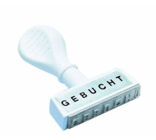 WEDO Textstempel Gebucht, 193 12