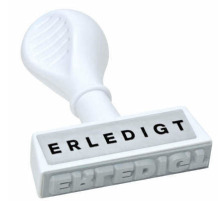 WEDO Textstempel Erledigt, 193 16