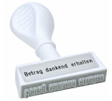 WEDO Textstempel Betrag dankend erhalten, 193 7