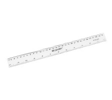 WESTCOTT Kunststofflineal 30cm cm/inch Skala, E-1018200