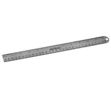 WESTCOTT Aluminium Lineal 30cm cm/inch Scala, E-1417600