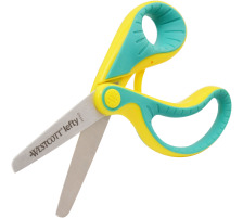 WESTCOTT Ciseau Softrgip Ergo 13cm jaune/turquoise, E-2200300