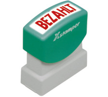 XSTAMPER Stempel Bezahlt rot, GE 10-R