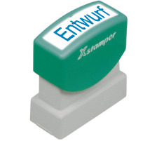 XSTAMPER Stempel Entwurf blau, GE 17B