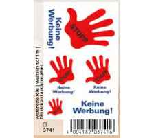 Z-DESIGN Hinweis-Schild 76x120mm STOPP KEINE WERBUNG 5 St., 3741