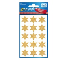 Z-DESIGN Sticker Sterne Weihnachten gold 2 Stck, 4112