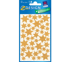 Z-DESIGN Sticker Sterne Weihnachten gold 2 Stck, 52225