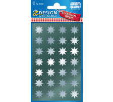 Z-DESIGN Sticker Sterne silber, 52810