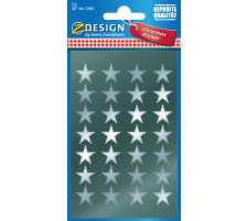 Z-DESIGN Sticker Sterne silber, 52811