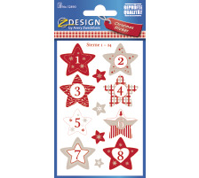 Z-DESIGN Sticker Weihnachten Sterne 1-24 3 Stck, 52890Z