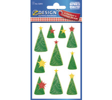 10 X Z-DESIGN Sticker Weihnachten Tannenbaum 1 Stck, 52893Z