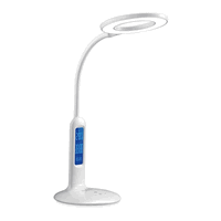 Tischlampe LED weiss mit 4 Zusatzfunktionen, 7W (entspricht ca. 45W)