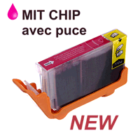 Cartouche d`encre magenta, 8.4 ml. NEW ! AVEC PUCE. Ne ncessite pas de montage de puce!