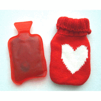 Hotpack mit gestricktem berzug, mehrfach verwendbar, 11x6 cm