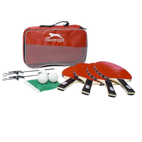 Slazenger Tischtennis-Set 10-teilig mit Tasche