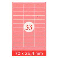 Selbstklebe-Etiketten, A4, 70 x 25.4 mm, 3300 Stk.