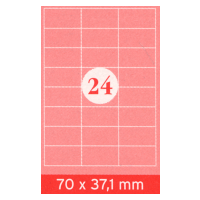 Selbstklebe-Etiketten, A4, 70 x 37.1 mm, 2400 Stk.