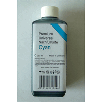 Encre de remplissage premium cyan, 250 ml.