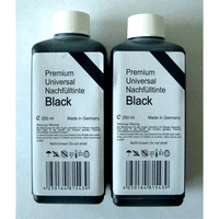 Encre de remplissage premium noire, 500 ml.