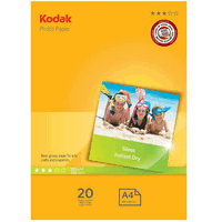 Kodak Fotopapier 180 g/m2, A4, glnzend, 20 Blatt