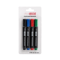 Officebrand Flipchart Marker, 4 Farben