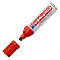 EDDING Permanent Marker 500 rot ca. 2 - 7 mm