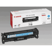 Original Canon Toner Cartridge 718 cyan, 2900 Seiten