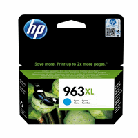 HP 3JA27AE originale Tintenpatrone Nr. 963XL cyan, 1600 Seiten