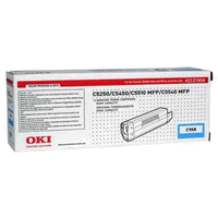 Original Oki Toner Cartridge cyan, 5000 Seiten