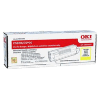 Original Oki Toner Cartridge yellow, 5000 Seiten