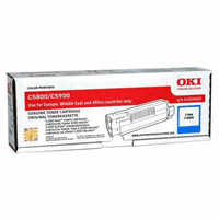 Cartouche toner original Oki cyan, 5000 pages