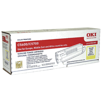 Original Oki Toner Cartridge yellow, 2000 Seiten