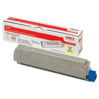 Original Oki Toner Cartridge yellow, 6000 Seiten