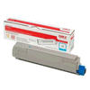 Original Oki Toner Cartridge cyan, 6000 Seiten