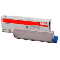 Original OKI Toner Cartridge yellow, 10000 Seiten