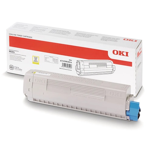 Oki 45862814 cartouche toner originale jaune, 10000 pages