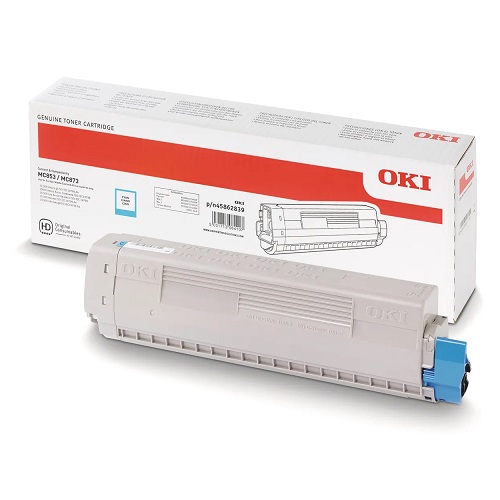 Oki 45862839 cartouche toner originale cyan, 7300 pages