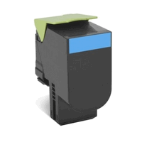 Original Lexmark Tonerkassette 80C2XC0 cyan, 4000 Seiten