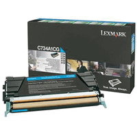 Original Lexmark Toner Cartridge cyan, 6000 Seiten