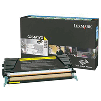 Original Lexmark Toner Cartridge yellow, 6000 Seiten