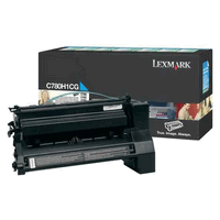 Original Lexmark Toner Cartridge cyan, 10000 Seiten