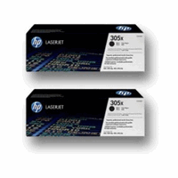 HP CE410XD originales Tonerdoppelpack Nr.305X black, 2x4000 Seiten