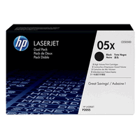 HP CE505XD original Tonerdoppelpack Nr.05XL black, 2x 6500 Seiten