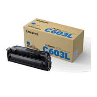 Original Samsung CLT-C603L Toner Cartridge cyan, 10000 Seiten