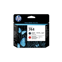 HP F9J88A tte d`impression originale no.744 matte noire/rouge