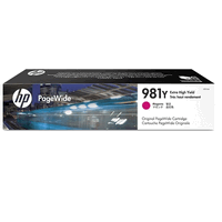 HP L0R14A cartouche d`encre originale no.981Y magenta, 16000 pages