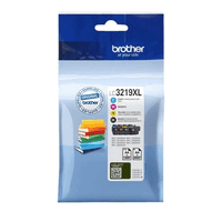 Original Brother Bundle LC-3219XL 4 Tintenpatronen BKCMY, 3000/1500 Seiten