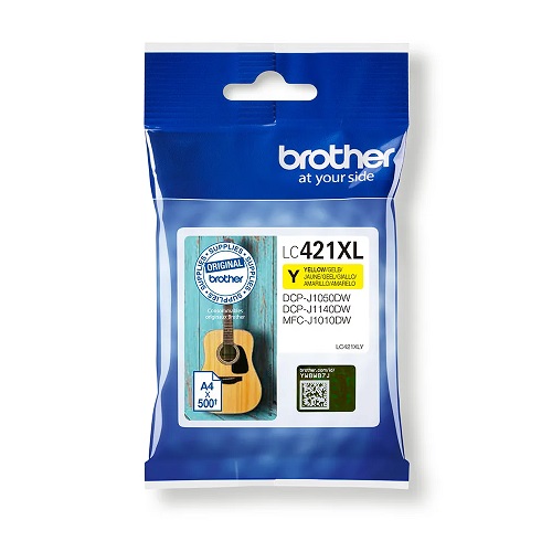 Brother LC-421XLY originale Tintenpatrone XL yellow, 5.6ml, 500 Seiten